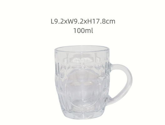 255ml Hoshine Joy Clear Embossed Designed Glass Cups for Daily Use