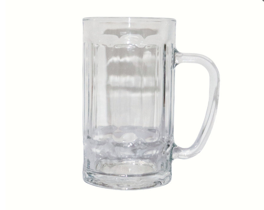 410 ML Glass Drinking Cups with Sturdy Design for Reusable Clear Sipping