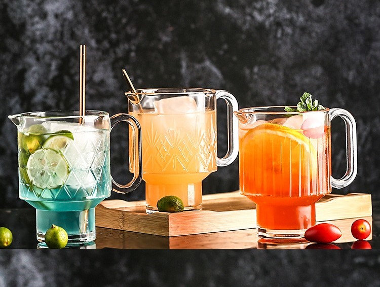 600ML Hoshine Joy Clear Reusable Glass Cups Daily Use Tumblers